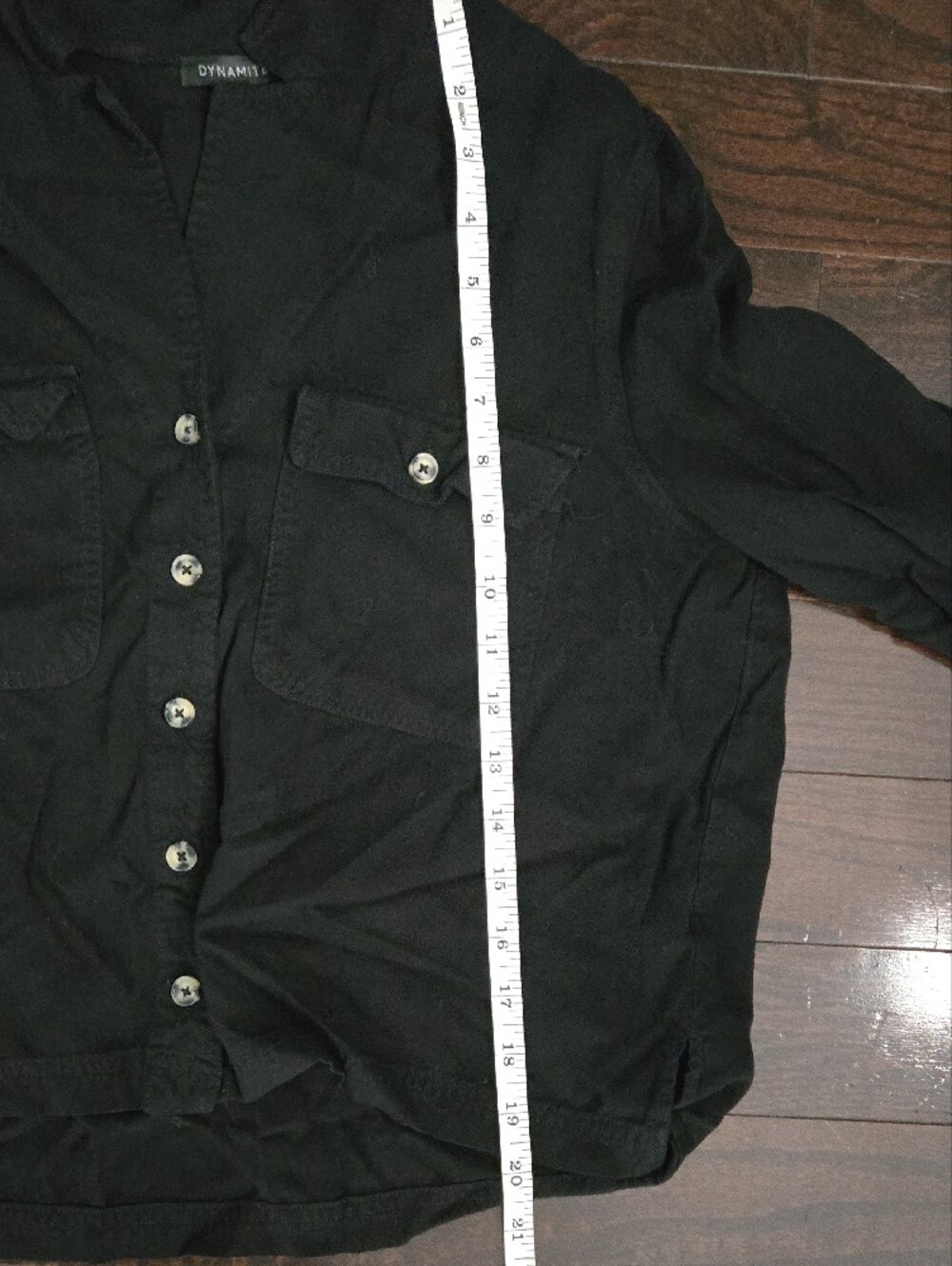 Dynamite Button-Front Blouse - Picture 7 of 7